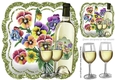 Pretty pansies with white wine 8x8