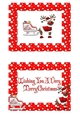 Lovely reindeer with sleigh in snow frame A5 insert