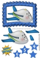 Lovely Toony Aeroplane in blue