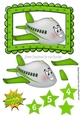 Lovely Toony Aeroplane in green