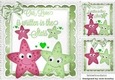 Our love is written in the stars, with lace and bow 8x8
