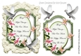 Lily Sympathy plaque with doves in ornate frame