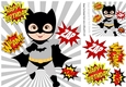 take that! wham! zap! pow! batman superhero 8x8