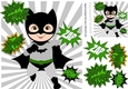 take that! in green wham! zap! pow! batman superhero 8x8