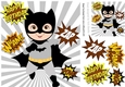 take that! in brown wham! zap! pow! batman superhero 8x8