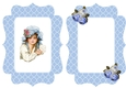 pretty vintage girl in bonnet with painted roses insert