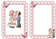 true love, in pretty heart frame with butterflies A5 Insert