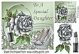 Pretty rose with silver shoes and lipstick for a DAUGHTER 8x8