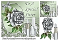 pretty silver rose with ladies accessories with bow for SISTER 8x8