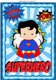 Super boy hero to save our day with captions A4