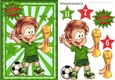 I am The champion footballer in green A5