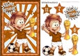 I am The champion footballer in brown A5