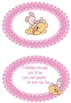 teddy and friend playing in oval ornate frame insert