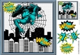 Spider Web Hero in turq in the city 8x8