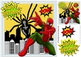 Spider hero green man is in the city 8x8