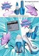 pretty shoes with blue ipod & butterflies 8x8