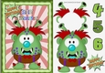 Monsterlove, Silly Monster in green A5