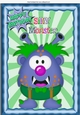 Monsterlove, Silly Monster in blue A4