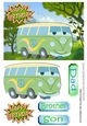 Toony Camper van in the meadow A5