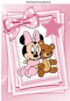 Time for bed with my little teddy with spotty bow on lace A4