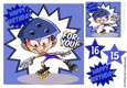 i love roller skating in blue funky frame