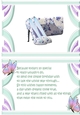 pretty blue floral shoes and handbag with butterfly A5 Insert