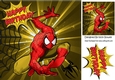 Spider hero in gold with web 8x8
