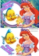 Princess of the sea with flounder the fish A5