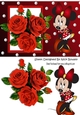 I Just love red roses, with cute little minnie mouse