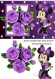 I Just love purple roses, with cute little minnie mouse