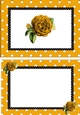 pretty gold polkadot/stripe shoes with gold roses A5 Insert