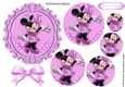 Cute little mini in lilac polka dot in ornate frame pyramids & bow