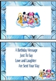Cute little minnie babies on a cloud with bow A5 Insert