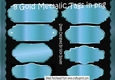 8 blue Mettalic Tags (set 3) png