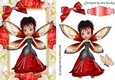 cherry the faerie in flower frame with red bow A5