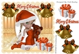 santas little faerie in orange with christmas presents 8x8