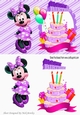 Its my Birthday! love my cake with cute minnie purple A5