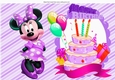 Its my Birthday! love my cake with cute minnie purple A4