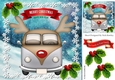 Silver Toonie Christmas campervan in the snow 8x8