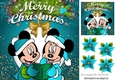 Mr and Mrs Mouse Carol singing with turq santa hats 8x8