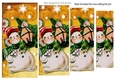 jolly snowman with lamp pyramids