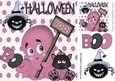 Whos afraid of a little ole ghost in pink with kitty 8x8