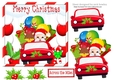 lets get these presents delivered santa & friends in a car