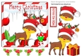 rudolph the reindeer with santa hat with baubles