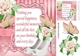 pretty white shoes with roses and butterflies with verse 8x8