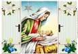 Lovely scene with mary and baby jesus gatefold