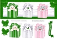 cute christmas peek a boo boxes with green spot bows DL