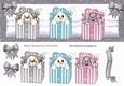 cute christmas peek a boo boxes with silver spot bows DL