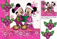 Carol singing mice with cerise toony holly 8x8