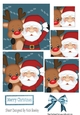 A selfie with santa and Rudolph pyramids